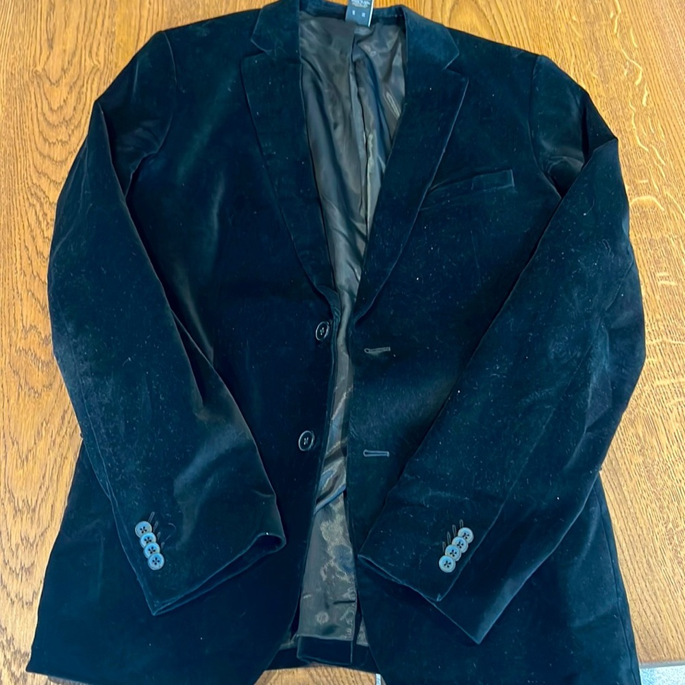 Cold method blazer black velvet